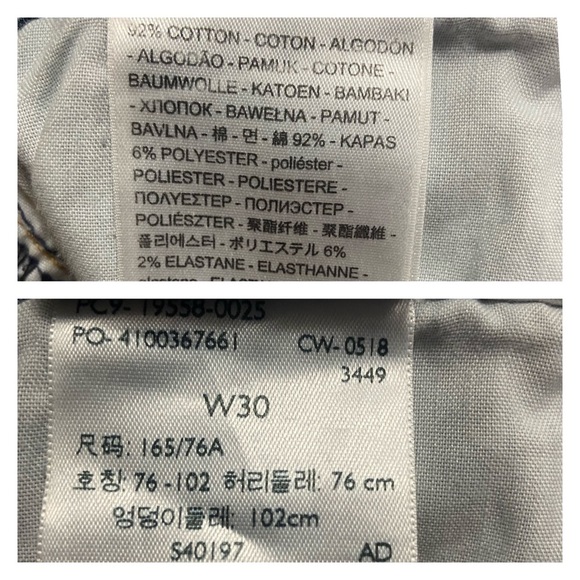 Levi’s 711 Skinny Ankle Raw Hem Denim Jeans Blue - Picture 15 of 16